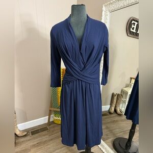 HOBBS London • Criss Cross Drape Jersey Dress